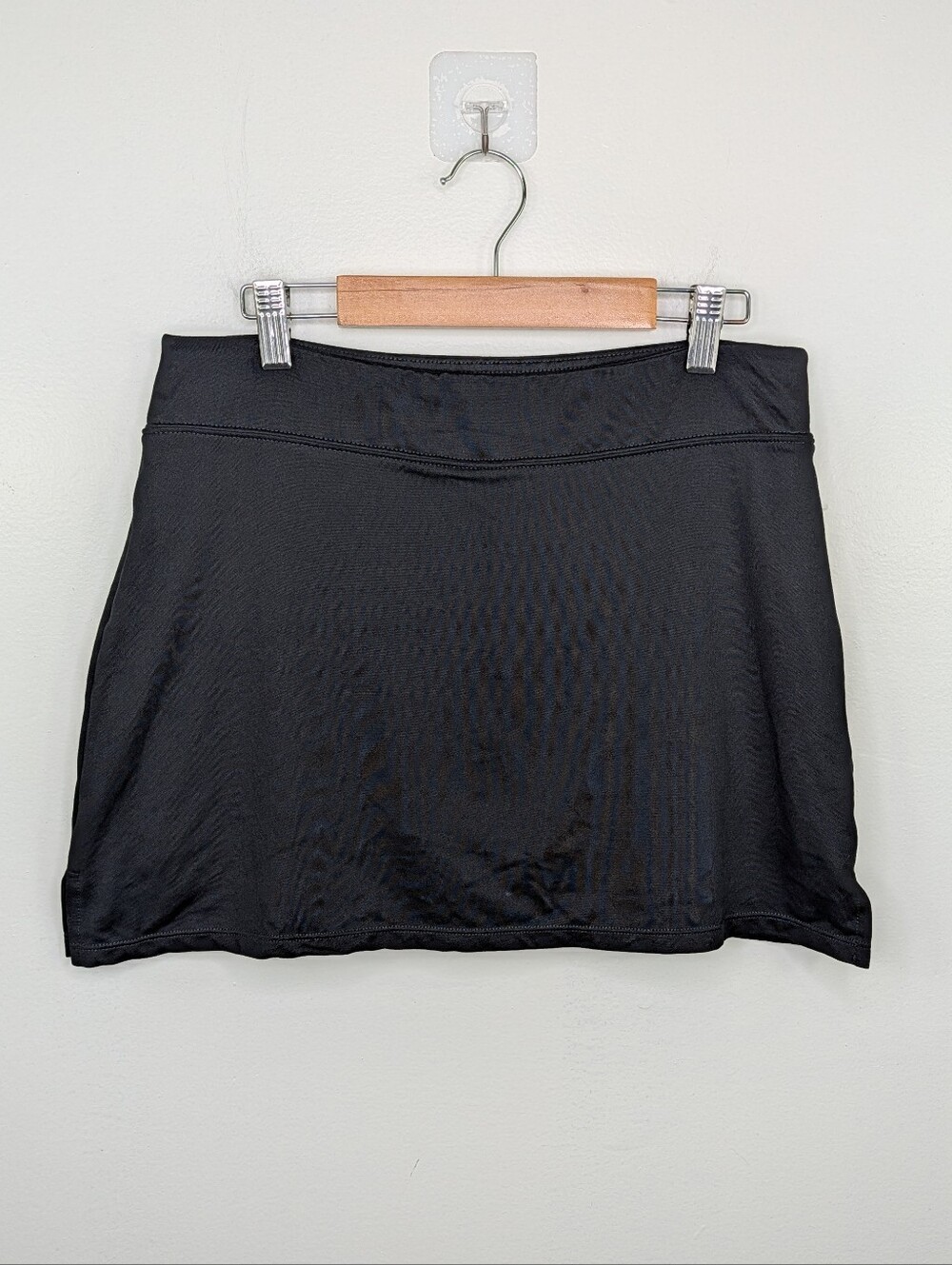 Tranquility by Colorado Cothing Skort Womens Small Black Elastic Waist Stretch